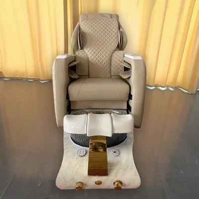 Best Selling Pedicure Spa Chair Fiberglass Foot Bath with Detachable Tray Wholesale Salon Equipment Manufacturer