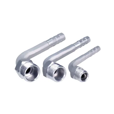 R134a #6 #8 #10 90 Degree Male Insert O-ring Barbed Fitting for A/C Refrigerant Hose Made in Mainland China