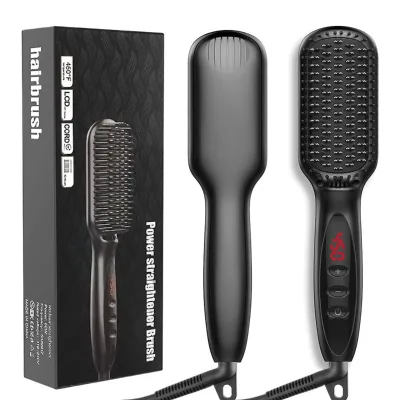 Small Cute Plastic Hair Straightener Beard Brush Make up Brush Natural Hair