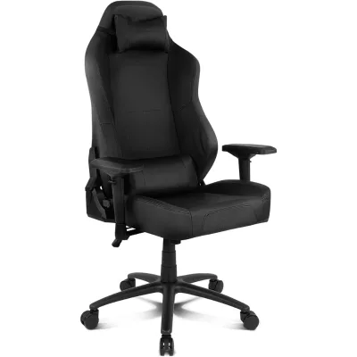 Premium Full Black Leather Swivel Silla Gaming Top New 4D Adjustable Gaming Chair Tilt Lock Design PU Computer Chair for Office