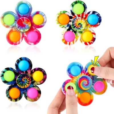 Multi-style Fingertip Fidget Spinner Pop Bubble Fidget Toys Decompression Simple Dimple Antistress Spinner Toy