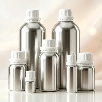 Wholesale 300ml 500ml Chemical Metal Canister Perfume Oil Attar Aluminum Bottles for Essential Oils