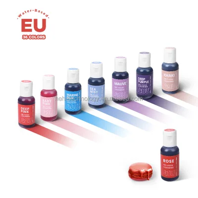 EU Compliant Cake Tools Food Coloring 36 Colors Water Based Colorant Alimentaire Food Dye 20ml Food Coloring Gel for 2024 Baking
