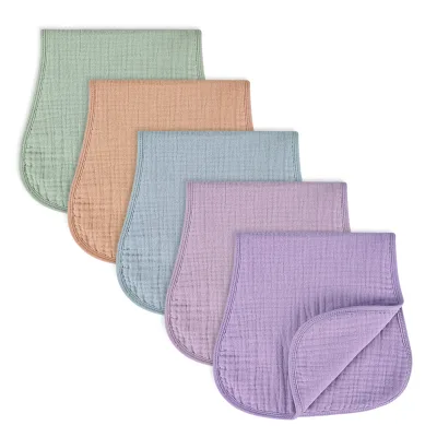 Hot Sales Super Soft & Absorbent Muslin Burp Clothes Burping Towels Absorbent Soft Burping Rags for Newborns