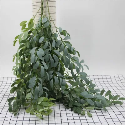Hanging Plants Artificial Weeping Willow Leaves Branch Decoration Willow Leaf Greenery Tall White Faux Willow Branches