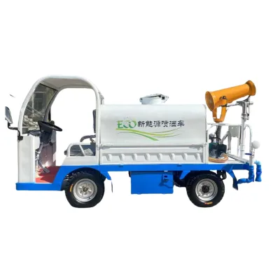 Electric four-wheeled sprinkler truck Small gardening new energy sprinkler truck