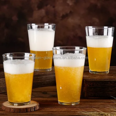 Cheap Transparent 345ml 400ml 465ml 500ml Drinking Glass Cups Pint Glasses for Advertising Promotion Gifts