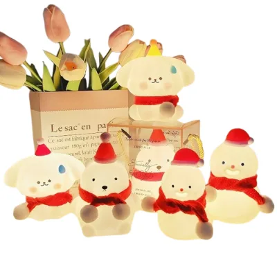Cute Christmas Snowman Led Night Light Creative Gift for Home or Dormitory Room Decor Small Ornaments Wholesale