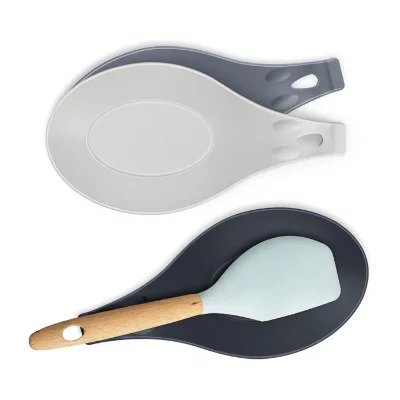 BAP Free Heat Resistant Silicone Kitchen Cooking Utensil Counter  Holder Spoon Rest