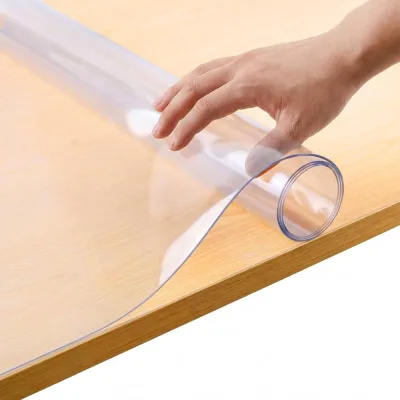 Custom Size Transparent PVC Table Cloth Roll Durable Water Resistant Table Protection Cover PVC Tablecloth