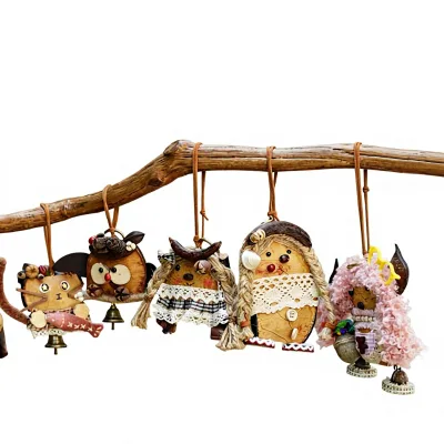 Yunyu Handmade DIY Bean-Pod Doll Plant/Yunnan-Style Wind Chime Pendant Gift Souvenir