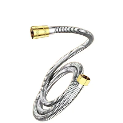 High-flow Explosion-proof Stainless Steel Shower Hose for Water Heater Shower Head Pressure-Boosting 4-Point Universal Fit 304