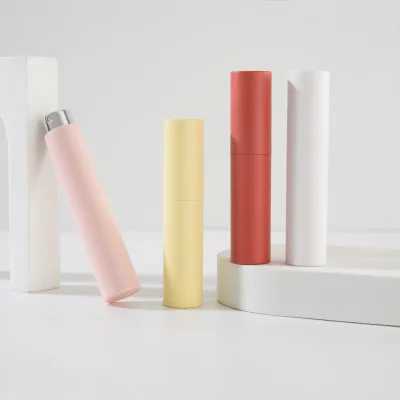 Stock 10 mL Two-section Rotating Perfume Sample Bottle ABS Cosmetic Spray Bottle Glass Inner Liner Empty Matte Surface Sprayer
