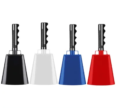 Stadium Sports Cowbell with Handle Handheld Cheerleading Rally Noise Maker for Games Races Cheering Supplies Wholesale