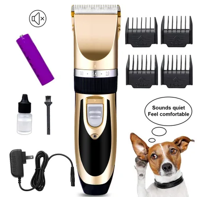 Professional Cordless Cat Dog Pet Hair Clipper Blade Trimmer Shaver Grooming Kit Clippers With Metal Blades for  Other Animals