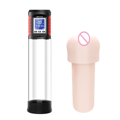 Led Display Rechargeable Penis Pump Erectile Dysfunction Vacuum Device Penis Enlargement Supplement Men's Sex Toys Vagina Pussy