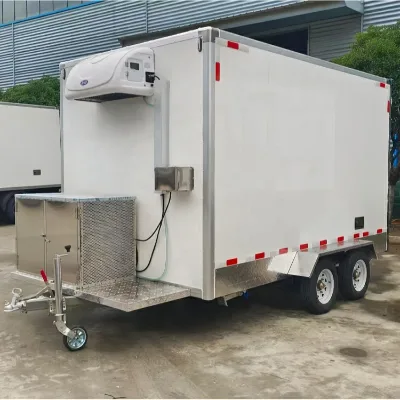Factory Direct Small Refrigerated Trailer Semi-trailer Refrigerated Trailer Refrigerated Container Box Truck