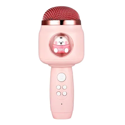 Colorful Cute Wireless Microphone Early Education Portable Handheld Mic Variable Sound Function Built-in Sound System Microphone