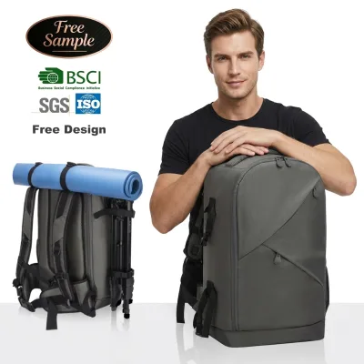 Custom Logo Professional Camera Backpack for SLR/DSLR/Mirrorless Cameras Waterproof Nylon & Polyester Lining Characters Pattern