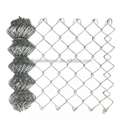 Black Diamond Shape Chain Link Wire Mesh Fence PVC Coated and Hot Dipped Galvanized Woven Process Service