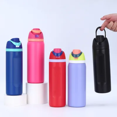 32oz 24oz Custom Swig Sip Travel Sports Bottles Insulated Stainless Steel BPA-Free 32oz 24oz Fruits Bottle with Straw