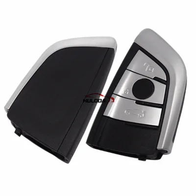 For BMW X5 3 Button Keyless Remote Key Blank With Key Bade