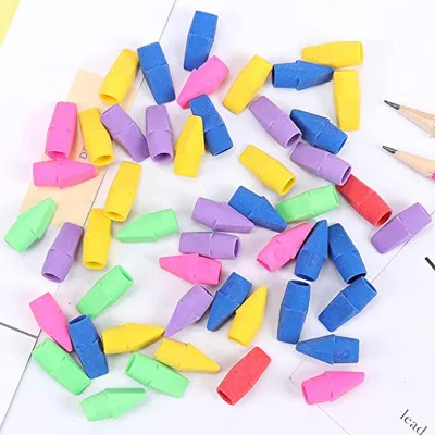 Promotional Wholesale Custom Cheap Office School Children Kids Mini Rubber Pencil Eraser Toppers