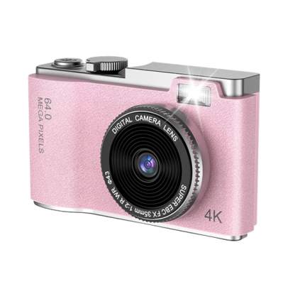 HD Digital Camera Children Camcorder Anti-Shake Flash Light 16x Zoom Compact Cameras 64MP 1080P Cameras for Beginner Photography