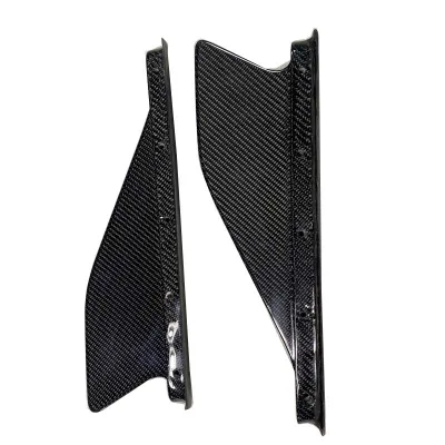 For 2011-2014 F458 Side Skirt Add on Carbon Fiber Glossy FInish (Pair) CF