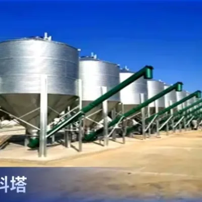 New Condition Galvanized Farm Pig Breeding Silo Feeding Tower Equipment Feed towers System Composition