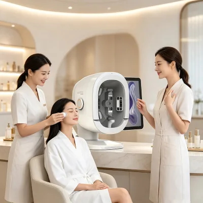 Hot Sale K33 Professional Facial Aesthetics Equipment 3 Cameras 15.6 Inch Screen 3D Skin Analyzer AI Beauty Facial Skin Scanner