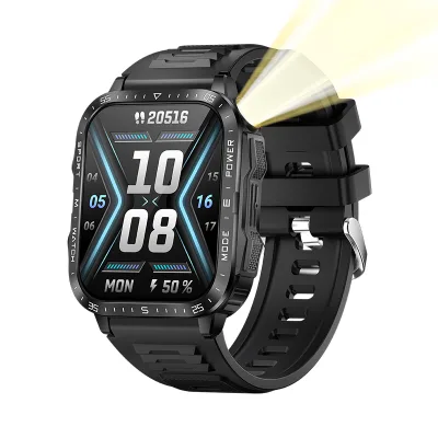 2024 New KT79 1.96-Inch Full Screen Touch Smart Bracelet Waterproof Digital Watch with BT5.3 430mAh Reloj Inteligente