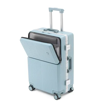 Men's and Women's Utility Travel Luggage Zipper&aluminum-framed Student Travel Luggage Sets with Rotary Casters