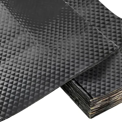 Soundproofing Pad, (2 Mm), Car Soundproofing Pad, Butyl Self-adhesive Shock Absorber Pad, Suitable for Doors, Roofs, Trunk
