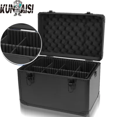 KUNAISI Portable Aluminum Tool Box Double Layer Storage Organizer for Window Tint Vinyl Wrap Automotive Tools