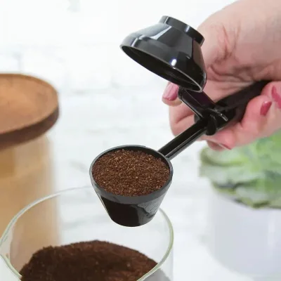 Creative Plastic Self-Contained Coffee Spoon Funnel Filter Cup Accessories Minimalist Design for Mini Brewing for Cafe/Office