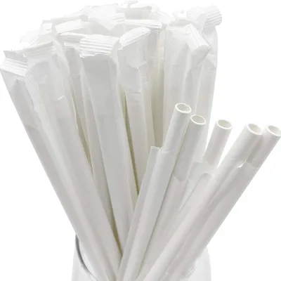 Custom Color Specifications Size logo Anti-hot Durable Paper Straw