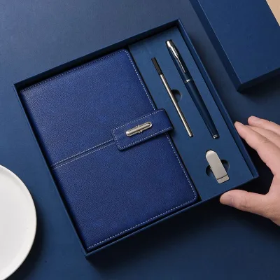 NEW Customizable Notebook Gift Set With Pen and Bottle Notebook Business Gift Thermos Cup Luxury Notebook Gift Set