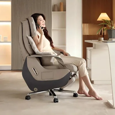Modern Electric Massage Executive Chair Office Executive Chair with Five-star Base Swivel & Height Adjustable Boss Chair