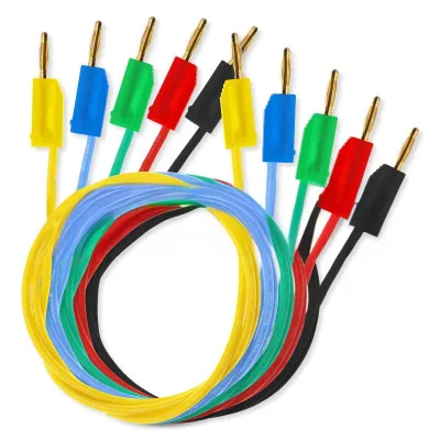 Pure Copper Gold-plated Double Headed 2mm Banana Plug test Wire K2 Short-circuit Connection Can Be Stacked and Reconnected