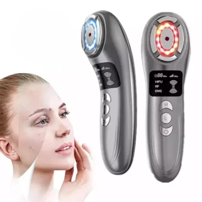Face Spa Beauty Equipment Facial Tighten Electrical Face Lifting Wrinkle Removal Portable HIFU Ultrasonic RF EMS