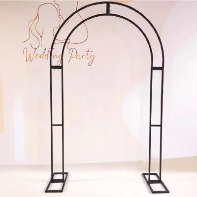 Flower Arch White  Metal Wedding Backdrop Metal Frame Flower Horn Arch Metal Rose Garden Arch
