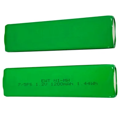 NiMH Prismatic Battery 7/5F6 1.2V 1200mAh for Flashlight & Toys Chargeable 500 Cycles