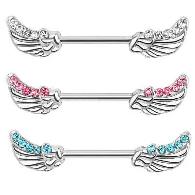 Angel Wings Nipple Piercing Ring Nipple Expander Jewelry