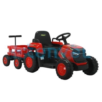 Manufacturer New Arrival Kids Battery Operated Electric Ride on Toy Truck Car with Trailer Kids Electric Cars 3-8 Years Old