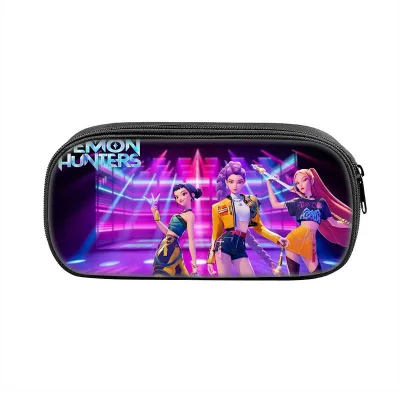 LINDA Wholesale K-Pop Demon Hunters Pencil Case for Elementary and Middle School Children, Storage Bag