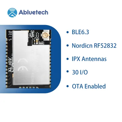 Nordic nRF52832 Max +20dBm Output Power Low Energy Module with Amplifier