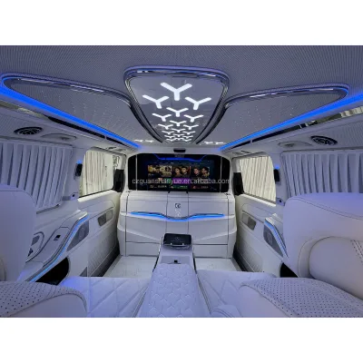 Vito W447 V260 V300 VIP Interior Kit 40-inch Lift TV Partition Massage Seat Electric Cabinet Ceiling Custom OEM RHD LHD