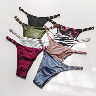 Ice Silk Thongs for Women Panties High Quality Female Underwear Strap Thong Cheap Panties G String