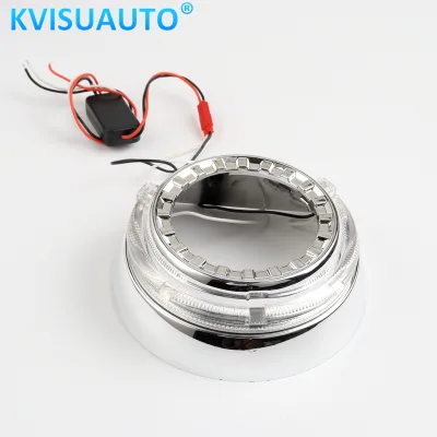 CQL Kvisuauto Spoon Type hid Projector Shroud With Crystal Led halo Ring